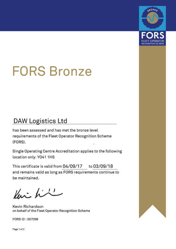 DAW Logistics Ltd