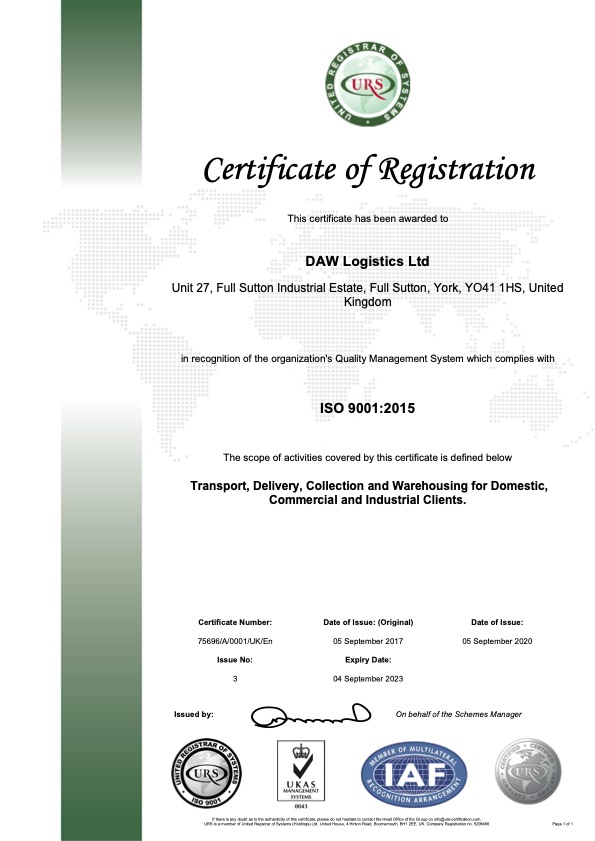 DAW Logistics Ltd